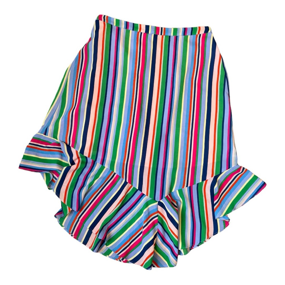 A New Day Striped Rainbow Skirt asymmetrical size M